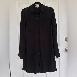 Express dress shirt button up dress Size M